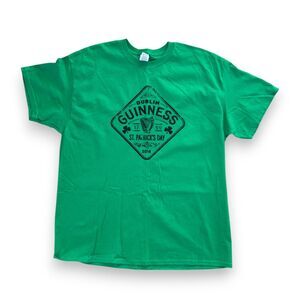 Guinness St Patrick's Day Shirt Mens XL Green Dublin Ireland Beer Tee 2016